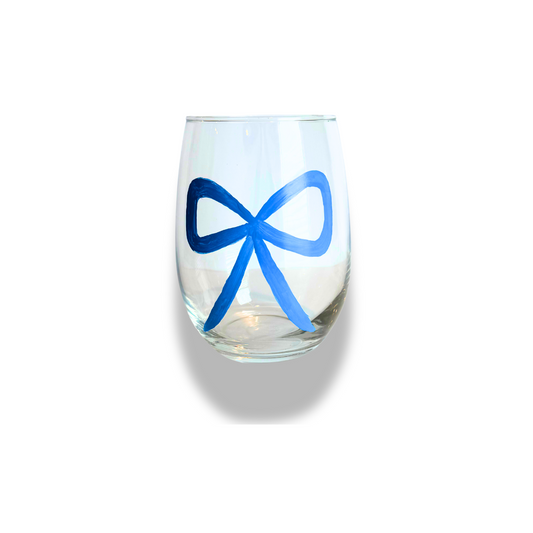 Bowtique Wine Stemless Glasses